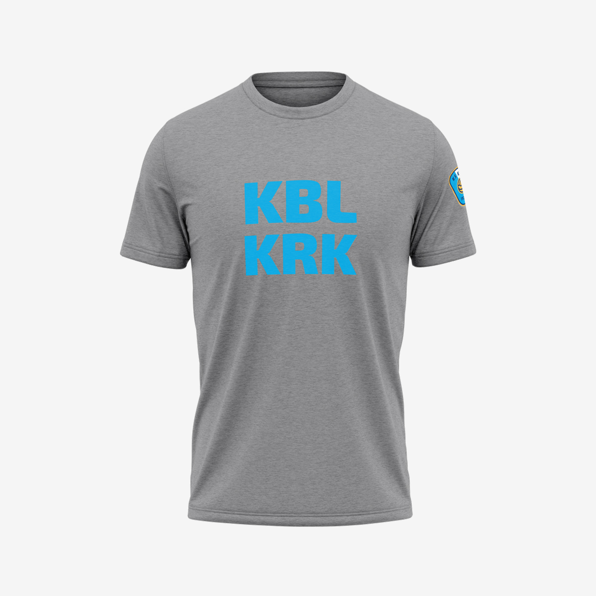 Melanżowy szary t-shirt KBL KRK