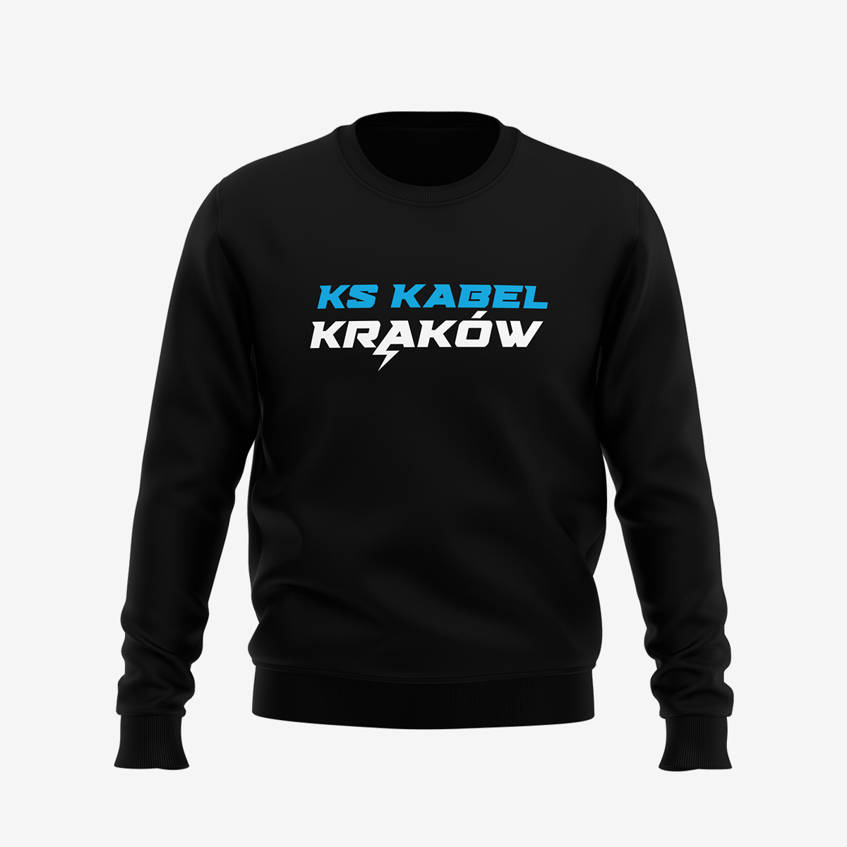 Czarna bluza KS Kabel Kraków błyskawica
