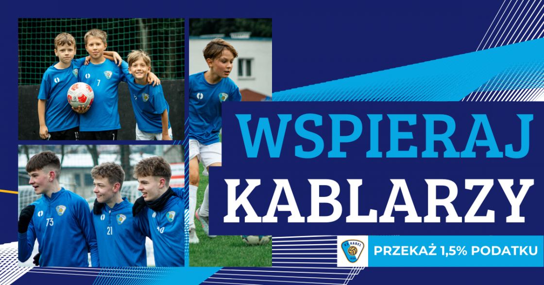 Wspom&oacute;ż rozw&oacute;j młodych zawodnik&oacute;w! Przekaż 1,5% podatku na KS Kabel Krak&oacute;w!